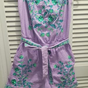 Lilly Pulitzer lilac romper size medium, like new!